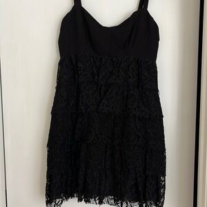 Black lace dress